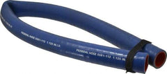 Federal Hose - 1-1/8" ID x 1.52" OD x 3' OAL, Coolant Hose - -65 to 350°F, Blue - Exact Tool & Supply