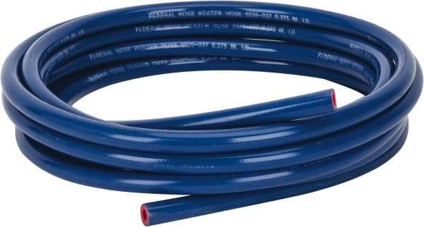 Federal Hose - 3/8" ID x 0.705" OD x 25' OAL, Heater Hose - -65 to 350°F, Blue - Exact Tool & Supply