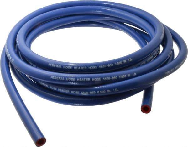 Federal Hose - 1/2" ID x 0.83" OD x 25' OAL, Heater Hose - -65 to 350°F, Blue - Exact Tool & Supply