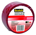 List 660 1" x 72 yds Light Duty Packaging Tape - Red - Exact Tool & Supply