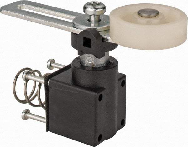 Eaton Cutler-Hammer - 4-1/4 Inch Long, 0.98 Inch Diameter, Limit Switch Adjustable Roller Lever - 0.31 Inch Face Width, For Use with E49 Miniature DIN Limit Switches - Exact Tool & Supply