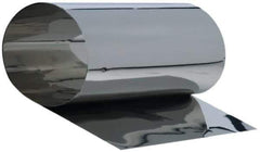 Made in USA - 1.25 m Long x 150 mm Wide x 0.1 mm Thick, Roll Shim Stock - Stainless Steel - Exact Tool & Supply