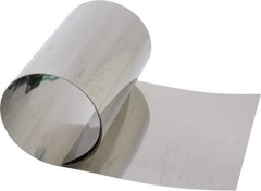 Made in USA - 50 Inch Long x 6 Inch Wide x 0.004 Inch Thick, Roll Shim Stock - Stainless Steel - Exact Tool & Supply