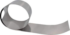 Made in USA - 50 Inch Long x 6 Inch Wide x 0.005 Inch Thick, Roll Shim Stock - Stainless Steel - Exact Tool & Supply