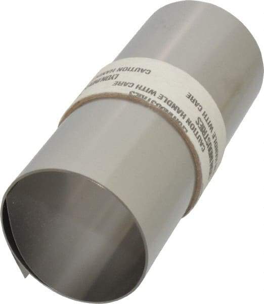 Made in USA - 50 Inch Long x 6 Inch Wide x 0.007 Inch Thick, Roll Shim Stock - Stainless Steel - Exact Tool & Supply