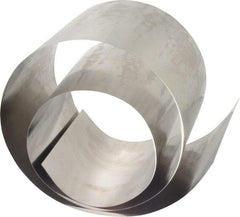 Made in USA - 50 Inch Long x 6 Inch Wide x 0.01 Inch Thick, Roll Shim Stock - Stainless Steel - Exact Tool & Supply