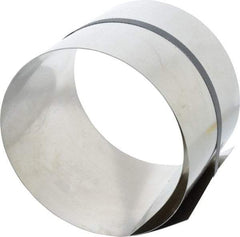 Made in USA - 50 Inch Long x 6 Inch Wide x 0.02 Inch Thick, Roll Shim Stock - Stainless Steel - Exact Tool & Supply