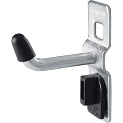 Kennedy - 1/4" Diam, 1" Long Single Vertical End Pegboard Hook - Steel - Exact Tool & Supply