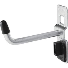 Kennedy - 1/4" Diam, 2" Long Single Vertical End Pegboard Hook - Steel - Exact Tool & Supply