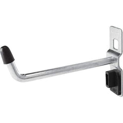 Kennedy - 1/4" Diam, 2-11/16" Long Single Vertical End Pegboard Hook - Steel - Exact Tool & Supply