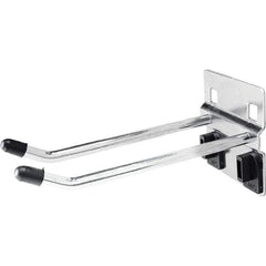 Kennedy - 3-15/16" Long Double Angled End Pegboard Hook - Steel - Exact Tool & Supply