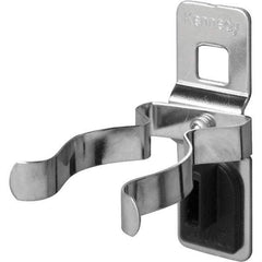 Kennedy - 1" Diam, Single Spring Clip Pegboard Hook - Steel - Exact Tool & Supply