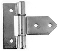 Made in USA - 3-3/4" Long x 2" Wide, Hinge - Zinc, Zinc Plated Finish - Exact Tool & Supply