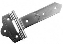 Made in USA - 8" Long x 2" Wide, Hinge - Aluminum, Brushed Finish - Exact Tool & Supply