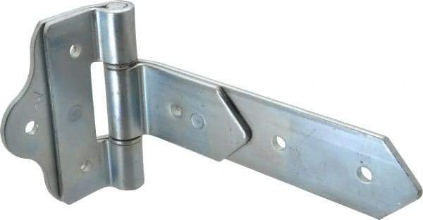 Made in USA - 8" Long x 2" Wide, Hinge - Zinc, Zinc Plated Finish - Exact Tool & Supply