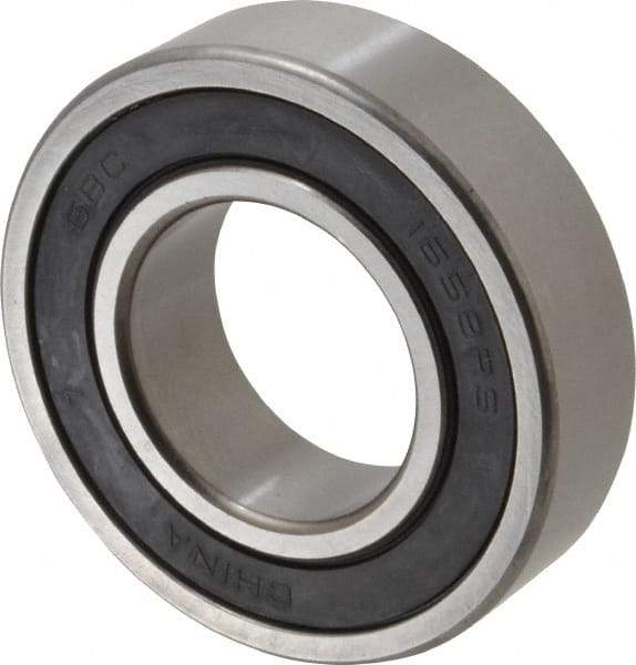 Value Collection - 1-5/16" Bore Diam, 2-9/16" OD, Double Seal Semi Ground Extra Light Radial Ball Bearing - 11/16" Wide, 1 Row, Round Bore, 2,616 Lb Static Capacity, 4,386 Lb Dynamic Capacity - Exact Tool & Supply