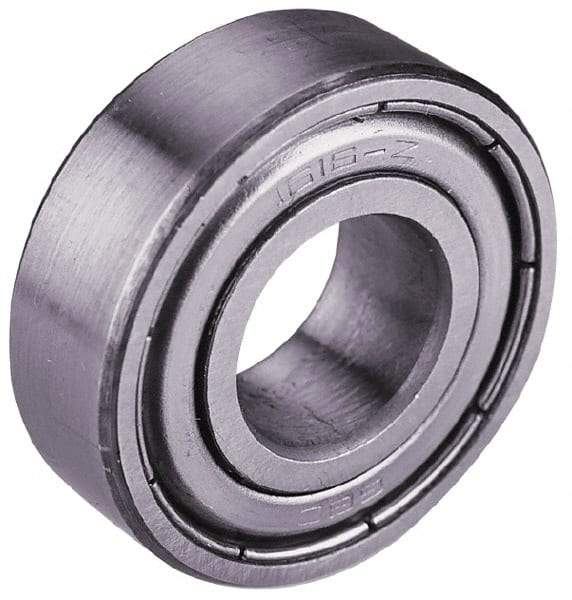 Value Collection - 1-1/8" Bore Diam, 2-1/2" OD, Double Shield Semi Ground Extra Light Radial Ball Bearing - 5/8" Wide, 1 Row, Round Bore, 2,195 Lb Static Capacity, 3,751 Lb Dynamic Capacity - Exact Tool & Supply