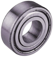 Value Collection - 1-1/8" Bore Diam, 2-1/2" OD, Double Shield Semi Ground Extra Light Radial Ball Bearing - 5/8" Wide, 1 Row, Round Bore, 2,195 Lb Static Capacity, 3,751 Lb Dynamic Capacity - Exact Tool & Supply