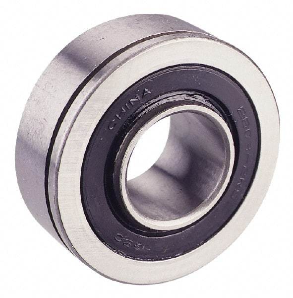 Value Collection - 1-1/8" Bore Diam, 2-9/16" OD, Double Seal Semi Ground Extra Light Radial Ball Bearing - 1 Row, Round Bore, 1,831 Lb Static Capacity, 3,070 Lb Dynamic Capacity - Exact Tool & Supply
