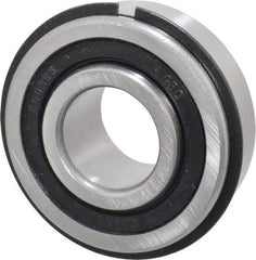 Value Collection - 3/4" Bore Diam, 1-3/4" OD, Double Seal Semi Ground Extra Light Radial Ball Bearing - 1 Row, Round Bore, 707 Lb Static Capacity, 1,366 Lb Dynamic Capacity - Exact Tool & Supply