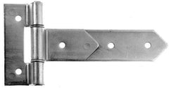 Made in USA - 8" Long x 2" Wide, Hinge - Aluminum, Brushed Finish - Exact Tool & Supply