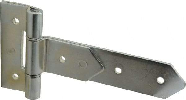 Made in USA - 8" Long x 2" Wide, Hinge - Zinc, Zinc Plated Finish - Exact Tool & Supply