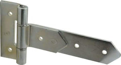 Made in USA - 8" Long x 2" Wide, Hinge - Zinc, Zinc Plated Finish - Exact Tool & Supply