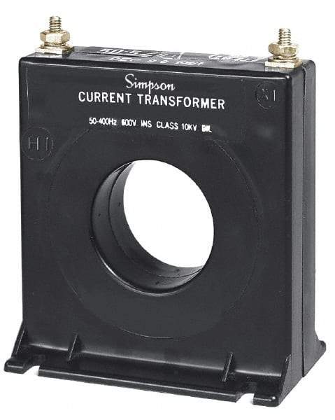 Simpson Electric - 300 Amp AC Input, 60 Hz, Panel Meter Current Transducer - 20, Screw Terminal, For Use with AC Ammeter - Exact Tool & Supply