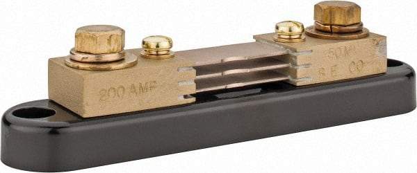 Simpson Electric - Panel Meter Portable Shunt - 200, 50 mV Drop, Screw Terminal, For Use with Falcon Series 200 mVDC Meters - Exact Tool & Supply