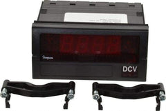 Simpson Electric - 3-1/2 Digits, Digital LED, DC Voltmeter, Panel Meter - 50/60 Hz, 10 Megohms, 120 VAC, 20 VDC, Red - Exact Tool & Supply