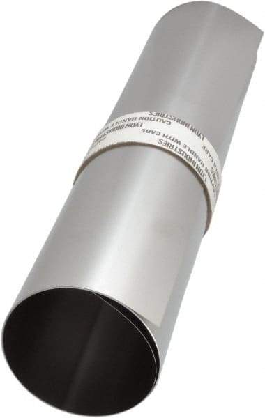 Made in USA - 50 Inch Long x 12 Inch Wide x 0.005 Inch Thick, Roll Shim Stock - Stainless Steel - Exact Tool & Supply