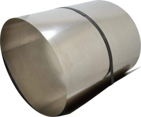 Made in USA - 50 Inch Long x 12 Inch Wide x 0.02 Inch Thick, Roll Shim Stock - Stainless Steel - Exact Tool & Supply