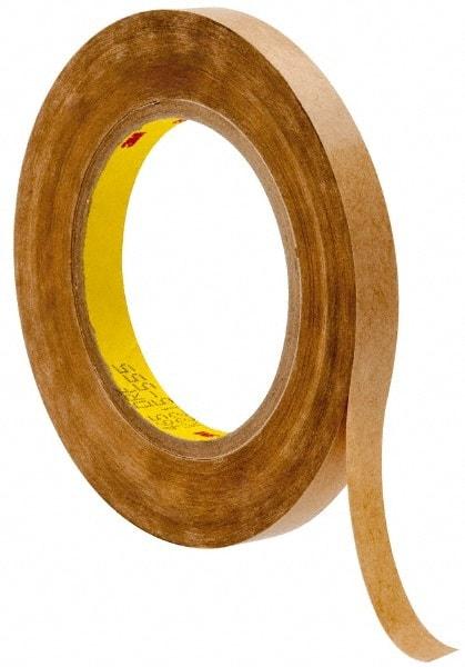 3M - 60 Yds. Long x 1/2" Wide, High Strength Acrylic Adhesive Transfer Tape - Paper Liner, 2 mil Thick - Exact Tool & Supply