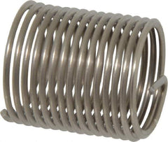 Heli-Coil - 3/4-16 UNF, 1-1/8" OAL, Free Running Helical Insert - 15-1/8 Free Coils, Tanged, 304 Stainless Steel, Bright Finish, 1-1/2D Insert Length - Exact Tool & Supply