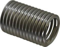Heli-Coil - 7/8-9 UNC, 1-3/4" OAL, Free Running Helical Insert - 13-3/4 Free Coils, Tanged, 304 Stainless Steel, Bright Finish, 2D Insert Length - Exact Tool & Supply