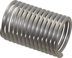 Heli-Coil - 1-8 UNC, 2" OAL, Free Running Helical Insert - 14 Free Coils, Tanged, 304 Stainless Steel, Bright Finish, 2D Insert Length - Exact Tool & Supply