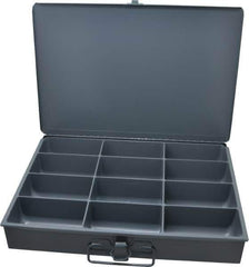 Durham - 12 Compartment Small Steel Storage Drawer - 13-3/8 Inches Wide x 9-1/4 Inches Deep - Exact Tool & Supply