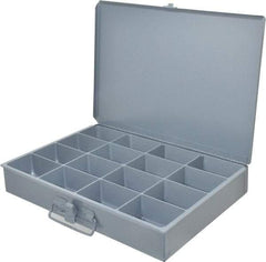 Durham - 16 Compartment Small Steel Storage Drawer - 13-3/8 Inches Wide x 9-1/4 Inches Deep - Exact Tool & Supply