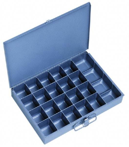 Durham - 21 Compartment Small Steel Storage Drawer - 13-3/8 Inches Wide x 9-1/4 Inches Deep - Exact Tool & Supply