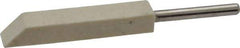 Made in USA - 1/4" Diam, 1/8" Shank Diam, Taper Shaped Mounted Bob - Medium Density, 1/4" Head Length, 1-1/2" Shank Length, Wool Felt, for Reciprocating Tools - Exact Tool & Supply