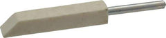 Made in USA - 1/4" Diam, 1/8" Shank Diam, Taper Shaped Mounted Bob - Hard Density, 1/4" Head Length, 1-1/2" Shank Length, Wool Felt, for Reciprocating Tools - Exact Tool & Supply