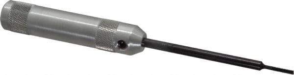 Heli-Coil - #3-48, Free-Running & Locking Insert Compatible, Mandrel Thread Insert Hand Installation Tool - Type I Threaded Mandrel, UNC Thread, 6" OAL, 5/8" Spinner Diam, #3-48 Insert Internal Thread - Exact Tool & Supply
