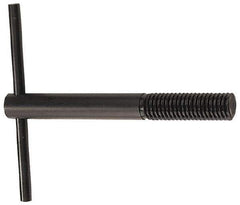 Heli-Coil - 9/16-12, Free-Running & Locking Insert Compatible, Mandrel Thread Insert Hand Installation Tool - Type III Threaded Mandrel, UNC Thread, 4-7/8" OAL, 4" Spinner Diam, 9/16-12 Insert Internal Thread - Exact Tool & Supply