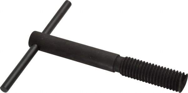 Heli-Coil - 5/8-11, Free-Running & Locking Insert Compatible, Mandrel Thread Insert Hand Installation Tool - Type III Threaded Mandrel, UNC Thread, 4-7/8" OAL, 4" Spinner Diam, 5/8-11 Insert Internal Thread - Exact Tool & Supply