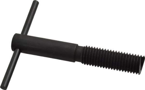 Heli-Coil - 3/4-10, Free-Running & Locking Insert Compatible, Mandrel Thread Insert Hand Installation Tool - Type III Threaded Mandrel, UNC Thread, 4-7/8" OAL, 4" Spinner Diam, 3/4-10 Insert Internal Thread - Exact Tool & Supply