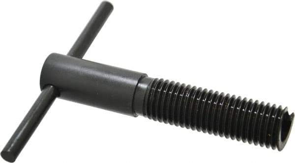 Heli-Coil - 7/8-9, Free-Running & Locking Insert Compatible, Mandrel Thread Insert Hand Installation Tool - Type III Threaded Mandrel, UNC Thread, 4-7/8" OAL, 4-1/2" Spinner Diam, 7/8-9 Insert Internal Thread - Exact Tool & Supply