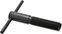 Heli-Coil - 7/8-9, Free-Running & Locking Insert Compatible, Mandrel Thread Insert Hand Installation Tool - Type III Threaded Mandrel, UNC Thread, 4-7/8" OAL, 4-1/2" Spinner Diam, 7/8-9 Insert Internal Thread - Exact Tool & Supply