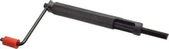 Heli-Coil - 3/8-24, Free-Running & Locking Insert Compatible, Prewinder Thread Insert Hand Installation Tool - Type II Prewinder, UNF Thread, 45/64" Body Diam, 5" Prewinder Length, 3-23/32" Spinner Diam, 3/8-24 Insert Internal Thread - Exact Tool & Supply