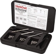 Heli-Coil - 36 Inserts, #8-32 UNC, Thread Repair Kit - 0.246" Insert Length - Exact Tool & Supply