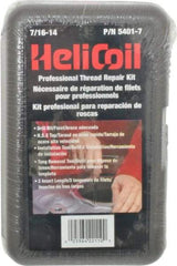 Heli-Coil - 18 Inserts, 7/16-14 UNC, Thread Repair Kit - 0.656" Insert Length - Exact Tool & Supply